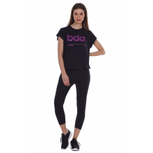 Body Action WOMENS  HI RISE 7/8 LEGGINGS-BLACK